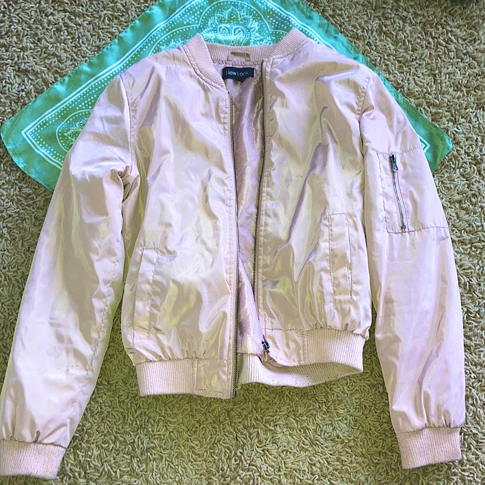 Pink Bomber Jacket. Medium.